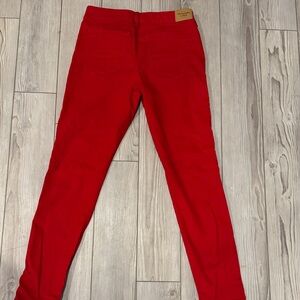 Abercrombie & Fitch Red Skinny Jeans